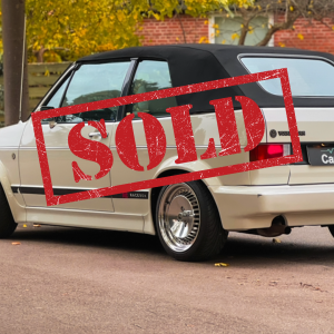 CarBeat Chasing Cars VW Golf MK1 Cabriolet auction sold solgt på bilauktion